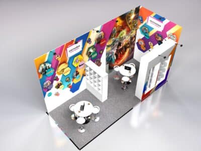 Asmodee Exhibition Stand at Brand Licensing Europe 2022