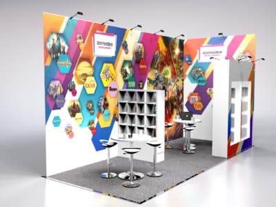 Asmodee Exhibition Stand at Brand Licensing Europe 2022